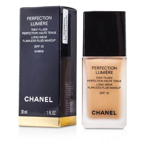 chanel long wear flawless fluid makeup spf 10|Chanel perfection lumiere foundation.